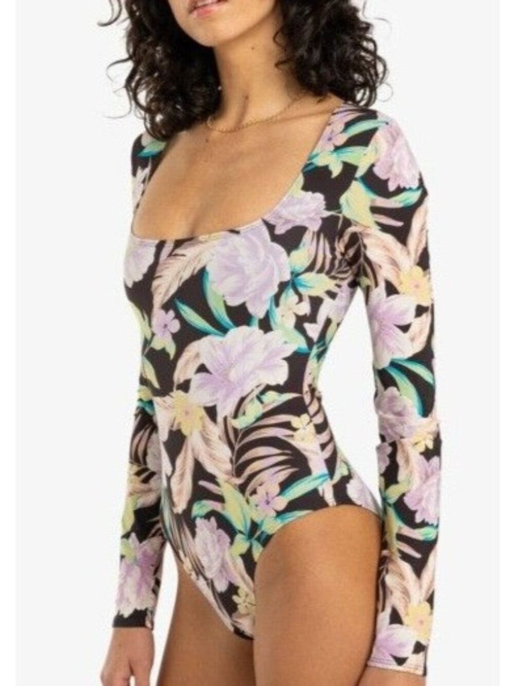 NWT BILLA BONG Shadow Tropic Bodysuit Size Small One Piece Bathing Suit
